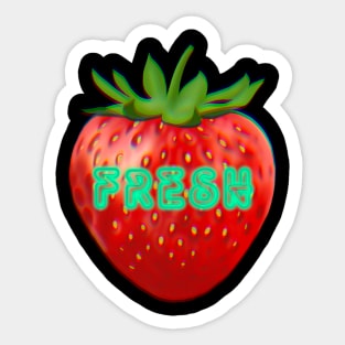 Flash Fraise Sticker